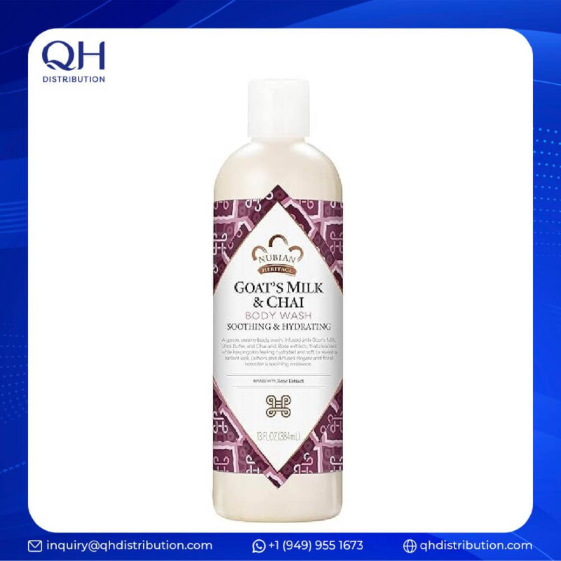 Nubian Heritage Body Wash Goats Milk and Chai Soothing & Hydrating Body Cleanser